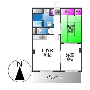 ハイツクレマチス【2階】の間取り