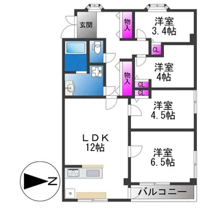サイレンスハイム【3階】の間取り