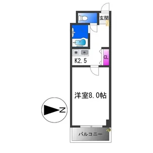 コンフォール長吉【9階】の間取り