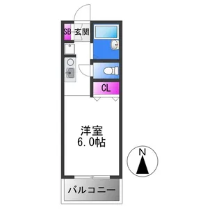 シャルル加美【1階】の間取り