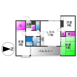 DESAPUTRI【1階】の間取り