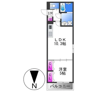 セレニティ衣摺【3階】の間取り