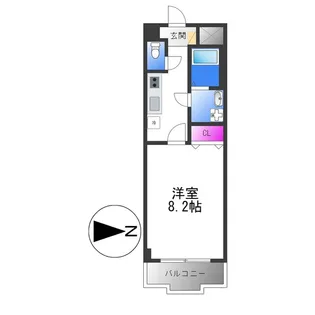 ルミエール八尾Ⅱ【3階】の間取り