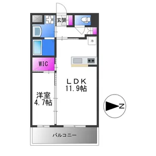 RIKI RESIDENCE【1階】の間取り
