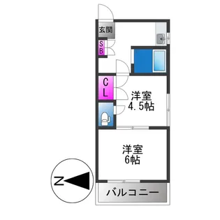 カーザ寿【3階】の間取り
