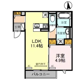 PINO SOLANA【3階】の間取り