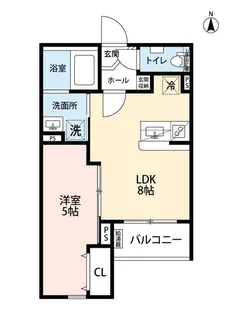 パロス瓢箪山ラドノルテ【1階】の間取り