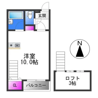 エクラ平野【2階】の間取り