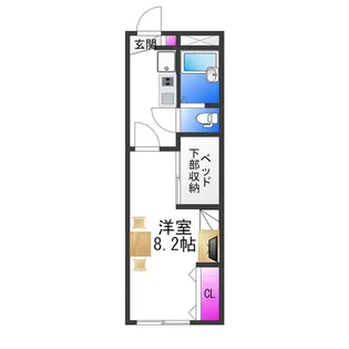 レオパレス喜連北Ⅱ【2階】の間取り