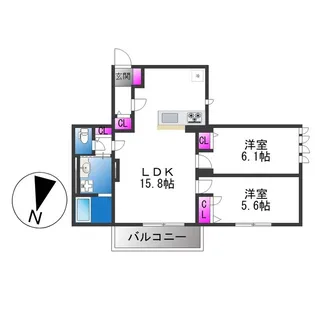 Demeure crecia Ⅰ【1階】の間取り