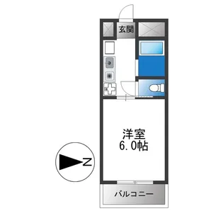 キンキ加美ハイツ【6階】の間取り