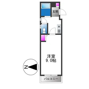 メゾン加美北【3階】の間取り