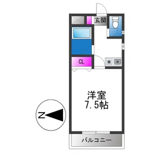メゾン加美北【3階】の間取り