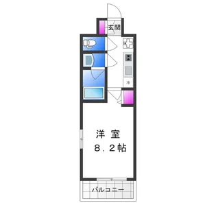 La Douceur天王寺【3階】の間取り