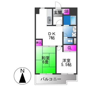 グランディー小路【2階】の間取り