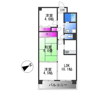 アロッジオK・T・I【2階】の間取り