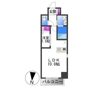 ONLYONE布施【2階】の間取り