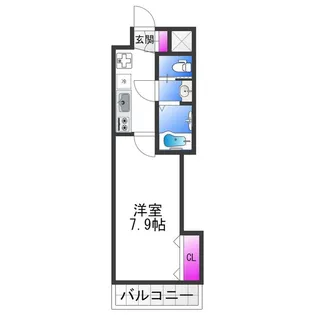 Luxe今里【2階】の間取り