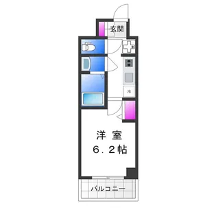 スプランディッド天王寺DUE【10階】の間取り
