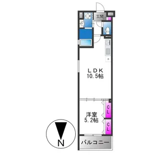 フォレストクリエオーレ枚岡弐番館【3階】の間取り