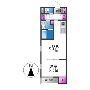 HandP平野【2階】の間取り