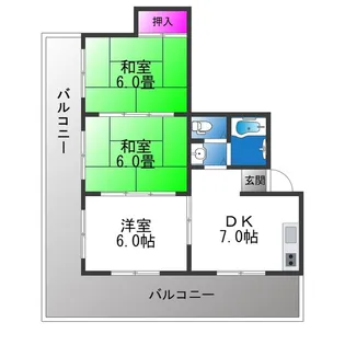 コミュニティ平野【4階】の間取り