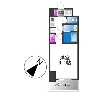 S-RESIDENCE堺blaze【3階】の間取り