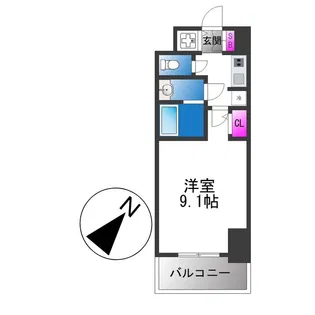 S−RESIDENCE堺blaze【15階】の間取り