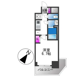 S-RESIDENCE堺湊駅前azure【12階】の間取り