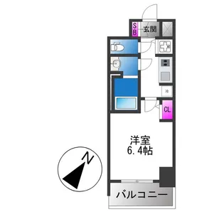 S−RESIDENCE堺湊駅前azure【4階】の間取り