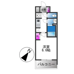 S−RESIDENCE堺湊駅前azure【2階】の間取り