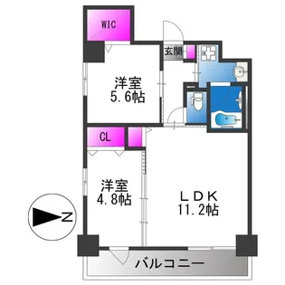 ダイレ エヌ【5階】の間取り
