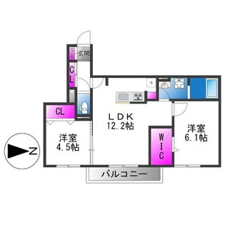 NUKATA COLN SS【3階】の間取り