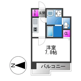 M’プラザ布施駅前参番館【7階】の間取り