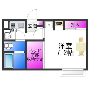 レオパレスReload【2階】の間取り