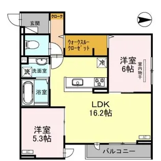 アン シャンテ【1階】の間取り