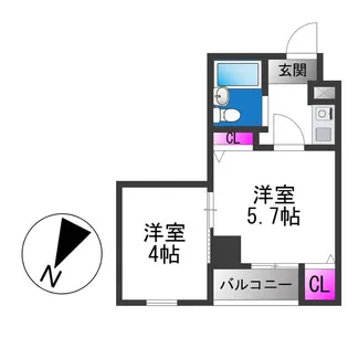 CORNICHE長瀬【3階】の間取り