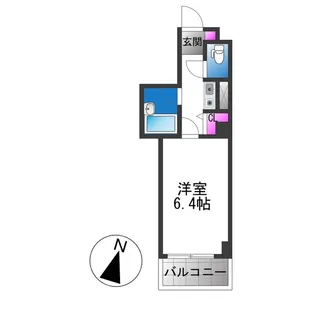 ビラ菱屋西【3階】の間取り