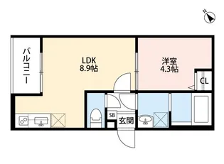 アークティカ小路【2階】の間取り