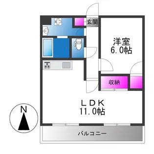 ザナドゥ90【3階】の間取り