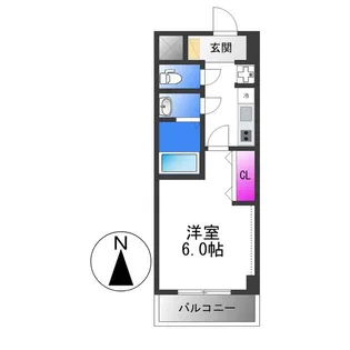 美園イーグル【3階】の間取り