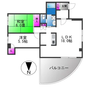 ムアナ88【5階】の間取り