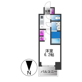 S-RESIDENCE布施aventra【5階】の間取り