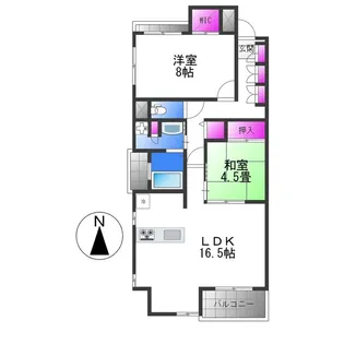 シャーメゾン白鷺【7階】の間取り