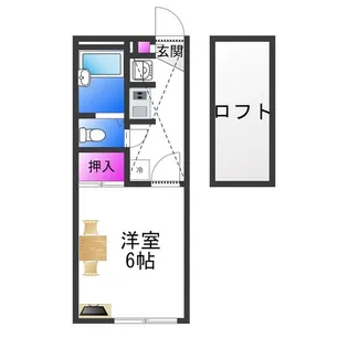 レオパレスシオン【1階】の間取り
