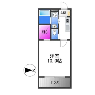 イーストフラワー弐番館【1階】の間取り