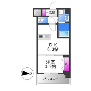 ヴィーナス今里【10階】の間取り