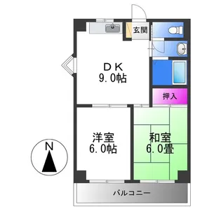 シャトーレーヌ【3階】の間取り