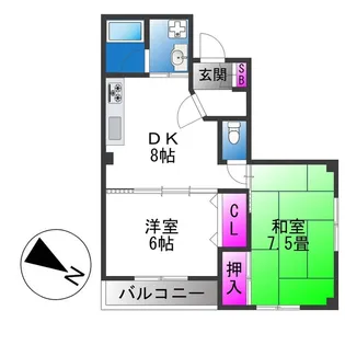 サツキハイツ【3階】の間取り