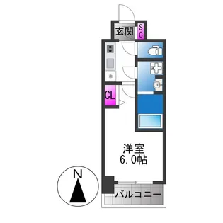 エスリード大阪イーストエッジ【3階】の間取り